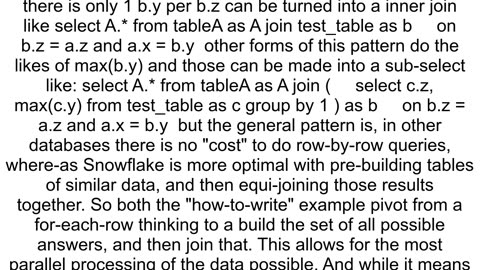 Error Snowflake Unsupported subquery type cannot be evaluated