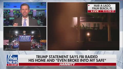 Eric Trump Weighs In On President Trump Being Raided