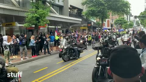 Massive Crowds Protest In Wellington New Zealand Against Shot Mandates & Passports