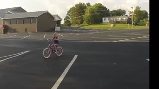 Alyssa's first bike ride