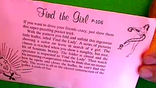 Demo of Martin Gardner's Find the Lady Puzzle and the Scotch Purse Puzzle