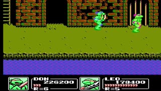 TMNT3: The Manhattan Project - Full Playthrough - NES 1991