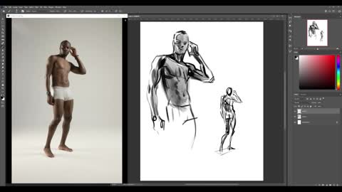 Practice 5-minute character sketching together, male daily dynamics VI