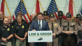 Governor DeSantis Hosts a Press Conference in Miami Beach