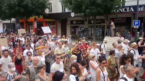 Valence, France Vaccine, Lockdown Protests 7/24/21