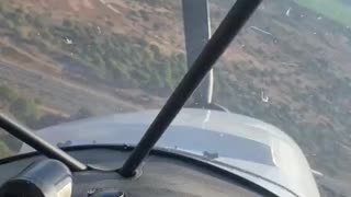 The plane's engine stops in mid-flight