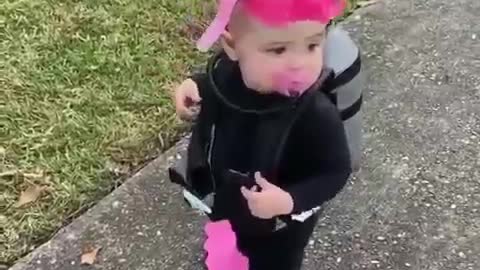 CUTE BABY IN DIVER SUIT