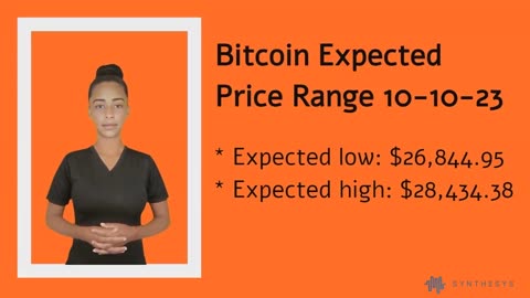 BTC Expected Price Range for October 10, 2023