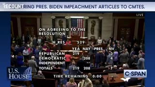 BREAKING - Biden has been impeached in congress today‼️