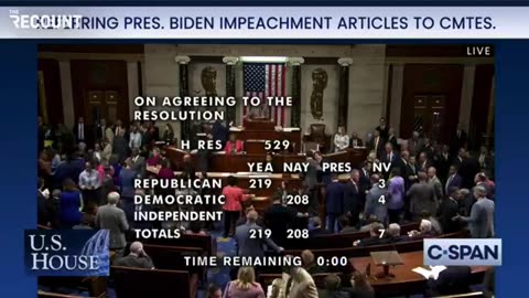 BREAKING - Biden has been impeached in congress today‼️