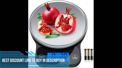 Kitchen Scales,13 lbs 6kg Digital Food Scales Weight Grams and Oz,Stainless Steel Electronic