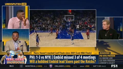UNDISPUTED “Who going to stop Embiid” - Skip tells us why he has the 76ers beating the Knicks