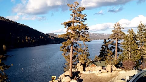 California's gold/stone House and Cold stream Bear valley CA Old dam keepers house