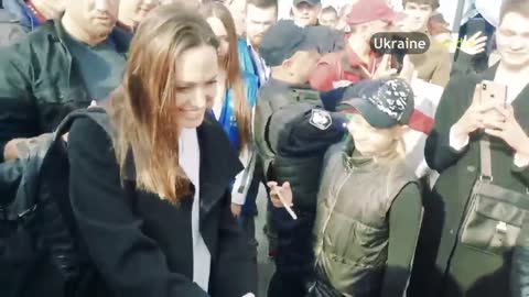 ANGELINA JOLIE IN UKRAINE. FULL VIDEO