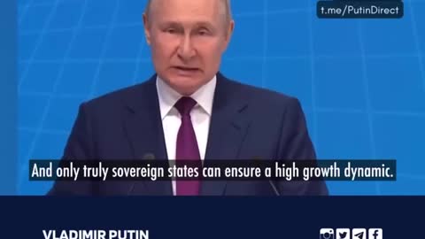 Vladimir Putin On the New MultiPolar World