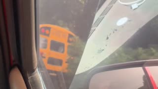 Pothole Put Bus In Ditch