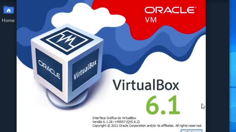 Barra de menu Virtualbox