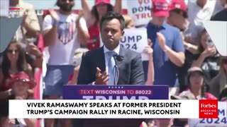 BREAKING NEWS: Vivek Ramaswamy Claims Biden Won't Be 2024 Democratic Candidate At Trump Rally