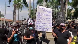 Gremios de bares y del entretenimiento protestan en Bucaramanga