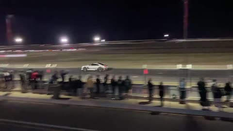 White R35 GTR Drag Race