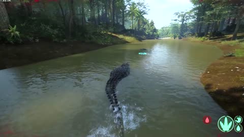 The Isle - Giant Crocodile Attacks