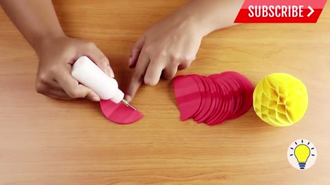 PAPER CRAFTS - Paper Honeycomb Ball | DIY| Life Hacks | 5 Minute Crafts Ideas by Lolo Crafts