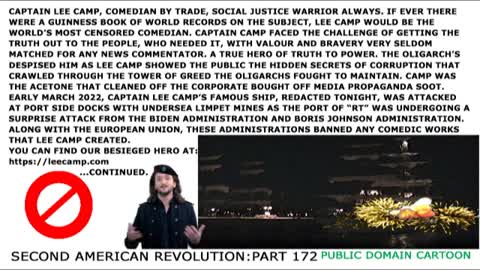 SECOND AMERICAN REVOLUTION featuring Lee Camp