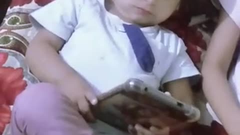 Funny kids playing game