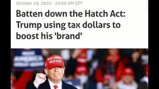 Trump boosts image with tax dollars...lol