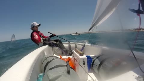Talented kid destined to be sailing pro