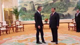 Gavin Newsome meets with Xi JinPing in China