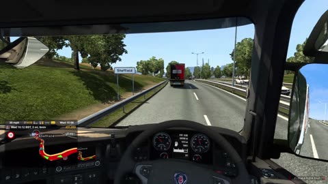 17 Ton Minyak Zaitun Menuju Kota Sheffield Inggris Raya SCANIA Tractor Head Euro Truck Simulator 2