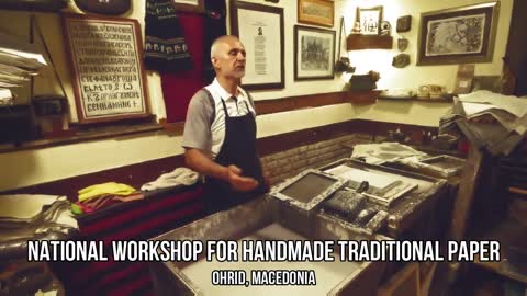 National workshop for traditional handmade paper in Ohrid, Macedonia