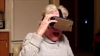 Grandma Is Not A Fan Of The VR Roller Coaster