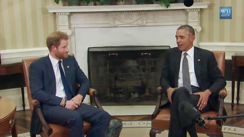 The President Meets with His Royal Highness Prince Harry of the United Kingdom
