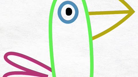 Drawing Polly Parrot easy Kids