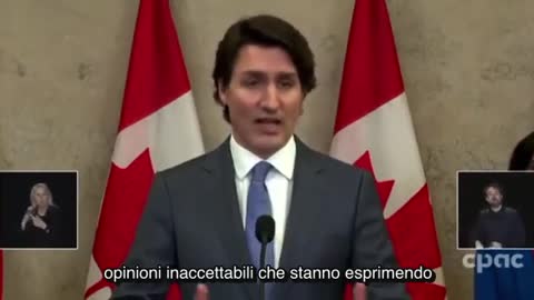 Trudeau: Comportamento inaccettabile dei camionisti che non adorano la scienza.