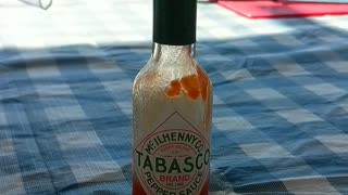 Dancing Hot Sauce Bottle
