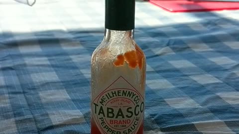 Dancing Hot Sauce Bottle