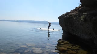 diving in the mountains