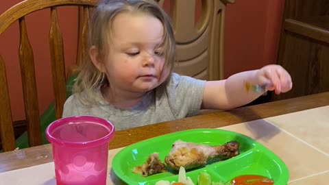 Toddler Tries Buffalo Sauce for the First Time