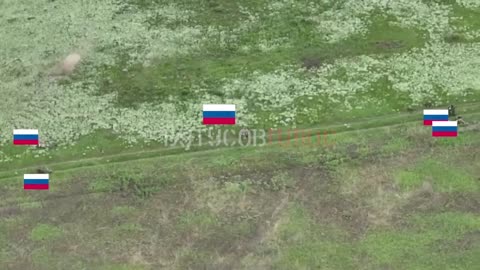 ‼️ Footage of the destruction of the Russian assault group in the Kharkov region