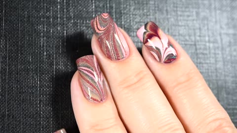 marble nail art