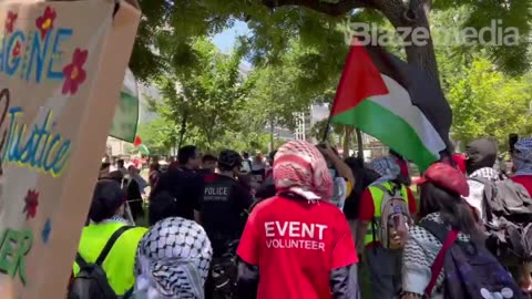 Breaking: Pro-Palestinian protest surrounds White House