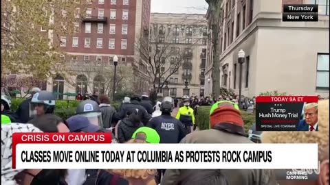 Video shows protesters being arrested on Columbia University campus