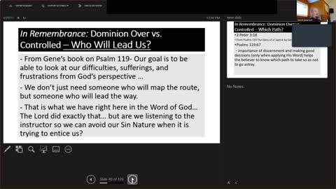 Sunday May 1, 2022 Deacon David Burress Dominion Over VS Controlled Part 2
