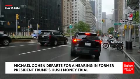 BREAKING NEWS- Michael Cohen Departs To Testify At Trump Hush Money Trial