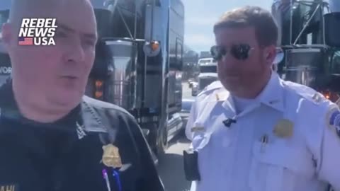 DC Police Block All Entrances To DC Per DHS - Threaten To Arrest Truckers (Video)