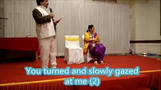 Husband sings a beautiful song for her wife during her birthday celebration.