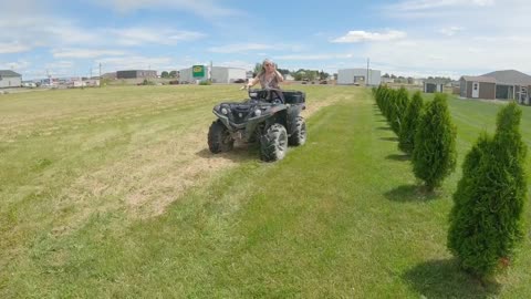 My sister-in-law trying the quad